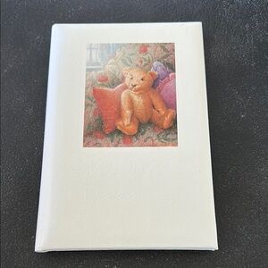 Vintage 1986 Hallmark Baby Book with Teddy Bear Design